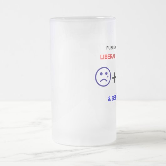 GETANKT DURCH LIBERALE RISSE U. BIER! MATTGLAS BIERGLAS (Mittel)