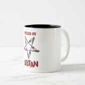 Getankt durch Seitan Zweifarbige Tasse (VorderseiteRechts)