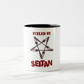 Getankt durch Seitan Zweifarbige Tasse