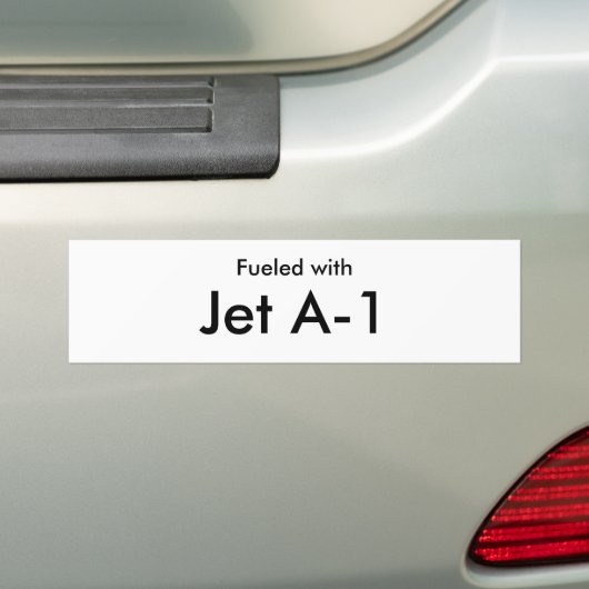 Getankt mit, Jet A-1 Autoaufkleber (Auf Auto)