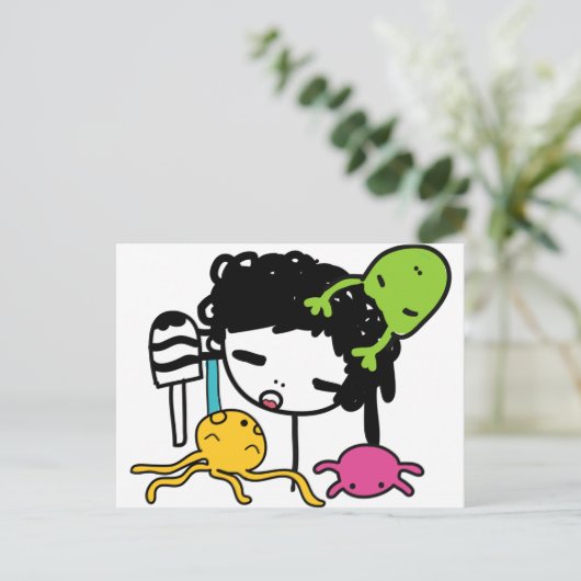 getanzt postkarte (Stehend Vorderseite)