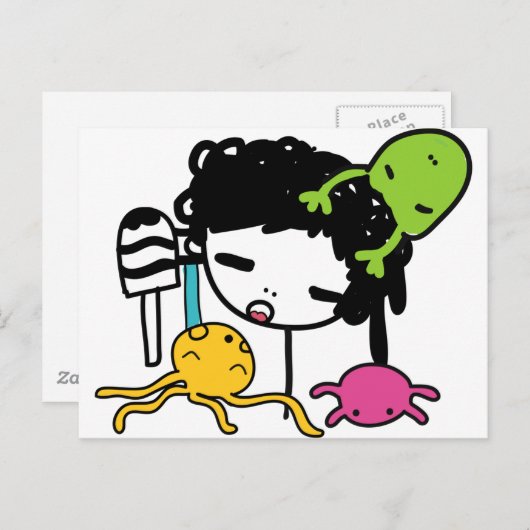 getanzt postkarte (Vorne/Hinten)