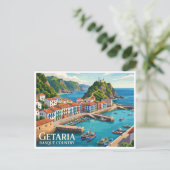 Getaria Spanien Postkarte (Stehend Vorderseite)