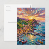 Getaria Spanien Postkarte (Vorne/Hinten)