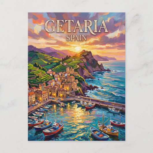 Getaria Spanien Postkarte (Vorderseite)