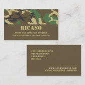 Getarntes Muster Visitenkarte (Vorne/Hinten)