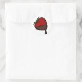 getaucht runder aufkleber (Tasche)