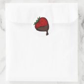 getaucht runder aufkleber (Tasche)
