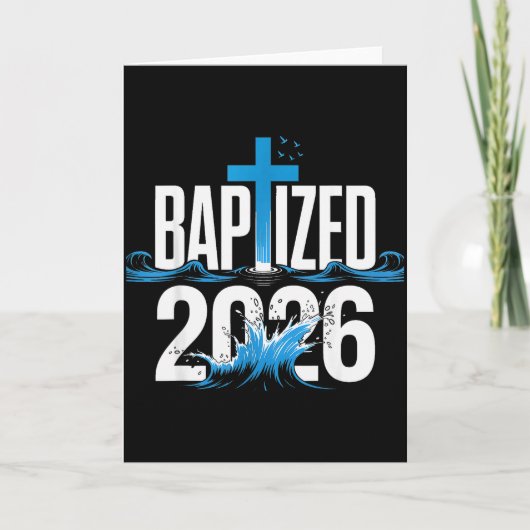 Getauft 2026 karte (Vorderseite)