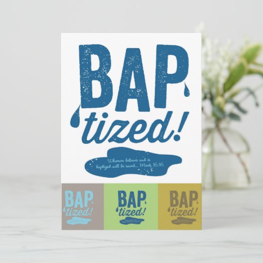 getauft! Einladungen (Stehend Vorderseite)