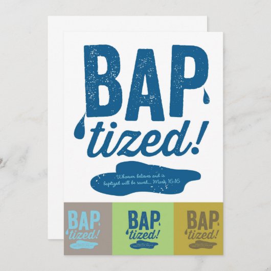 getauft! Einladungen (Vorne/Hinten)