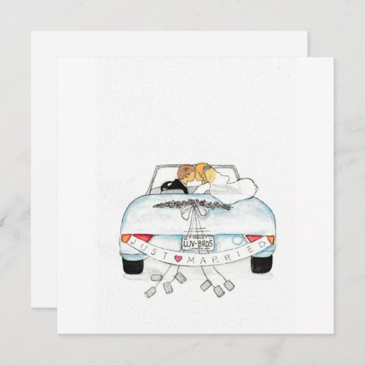 Getaway Car Dankeskarte (Vorne/Hinten)