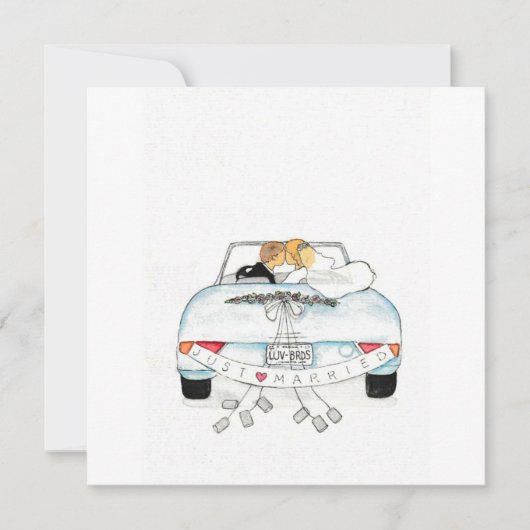 Getaway Car Dankeskarte (Vorderseite)