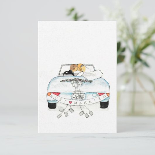 Getaway Car Save The Date (Stehend Vorderseite)