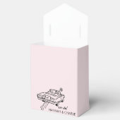 Getaway Car Sketch Wedding Geschenkschachtel (Geöffnet)
