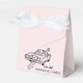 Getaway Car Sketch Wedding Geschenkschachtel (Vorderseite)