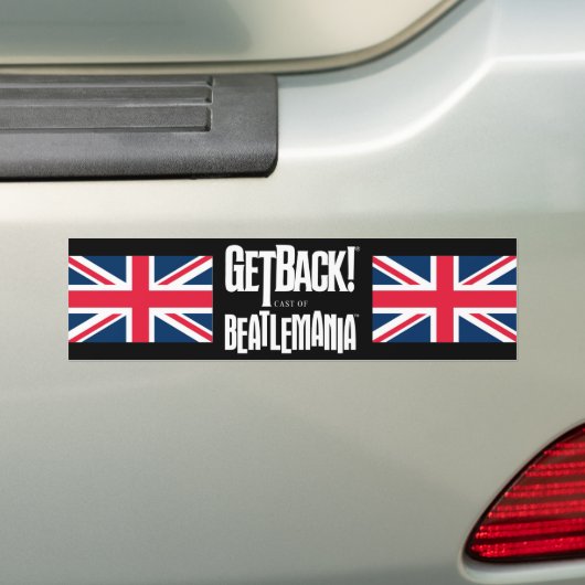 GetBack! ® Beatlemania Autoaufkleber (Auf Auto)