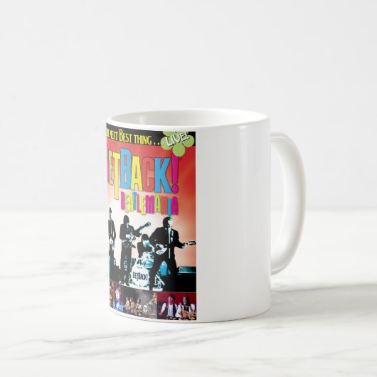 GetBack!® Beatlemania Offiziell Poster-Tasse Kaffeetasse (VorderseiteRechts)
