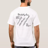 geteilt durch Dreitim Kunst T-Shirt (Rückseite)