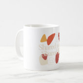 Geteilte Arbeit, geteiltes Leben – Minimales Zitat Kaffeetasse (Vorderseite Links)
