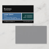 geteilte Band v2 Blau und Dunkelgrün Visitenkarte (Vorne/Hinten)