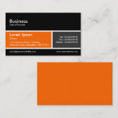 geteilte Band v2 Orange und Dunkelgrau Visitenkarte (Vorne/Hinten)