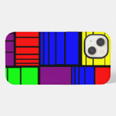 Geteilte Rechtecke iPhone Hülle (Rückseite (Horizontal))