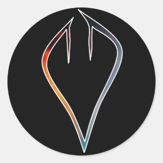 Geteilte Sky Heart Stickers