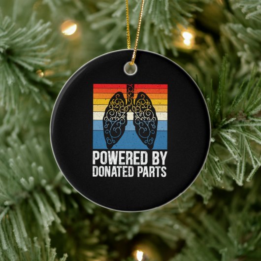Geteilte Teile, Lung Transplant Krieger Keramik Ornament (Baum)