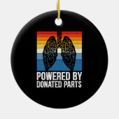 Geteilte Teile, Lung Transplant Krieger Keramik Ornament (Hinten)