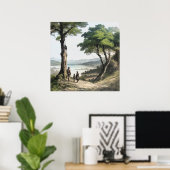Geteilter Horizont Poster (Heimbüro)