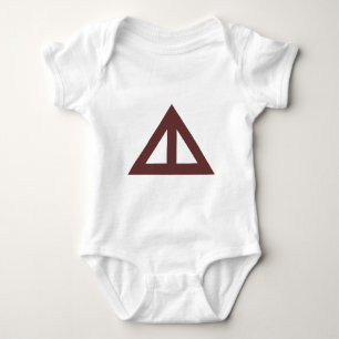 Geteilter Pfeil Dreieck Baby Strampler