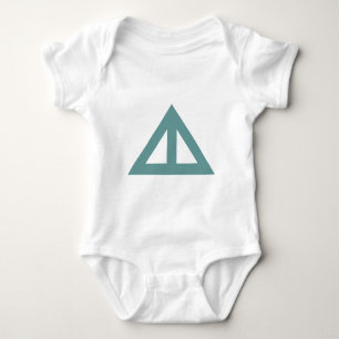 Geteilter Pfeil Dreieck Baby Strampler