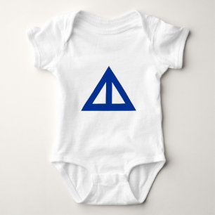 Geteilter Pfeil Dreieck Baby Strampler