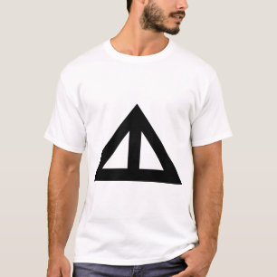 Geteilter Pfeil Dreieck T-Shirt