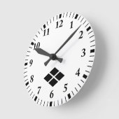 Geteilter Rundbus Runde Wanduhr (Winkel)