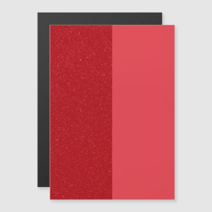Geteilter Tomatenroter Glittermagnet – Anpassbar Magneteinladung