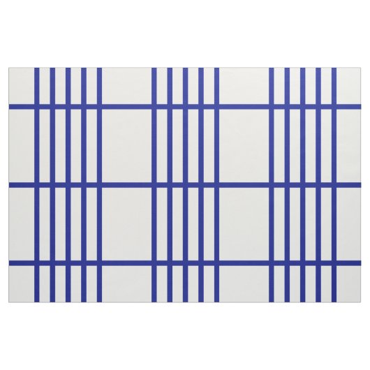 Geteiltes blaue Streifen-geometrisches Muster Stoff (Yard (91,4 cm))