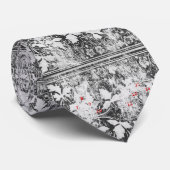 Geteiltes Flüstern (schwarz) Krawatte (Gerollt)