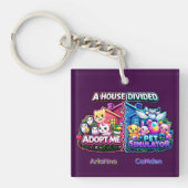 Geteiltes Haus Adopt Me vs Pet Simulator Schlüsselanhänger (Vorderseite)