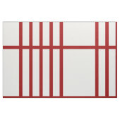 Geteiltes Rot Stripes geometrisches Muster-Gewebe Stoff (Fat Quarter (45,7 x 55,9 cm))