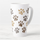 Getekende honden, katten pootje. Hond, kat poten. Milchtasse (Rechte Ecke)