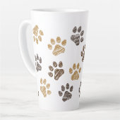 Getekende honden, katten pootje. Hond, kat poten. Milchtasse (Linke Ecke)