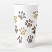 Getekende honden, katten pootje. Hond, kat poten. Milchtasse (Vorderseite)