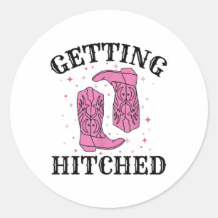 Getestet Bride Groom Wedding Bachelorette P Runder Aufkleber