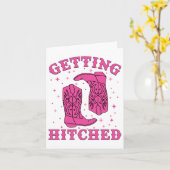 Getestet Bride Groom Western Wedding Bachel Karte (Gelbe Blume)