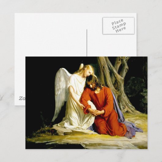 Gethsemane Carl Bloch Postkarte (Vorne/Hinten)