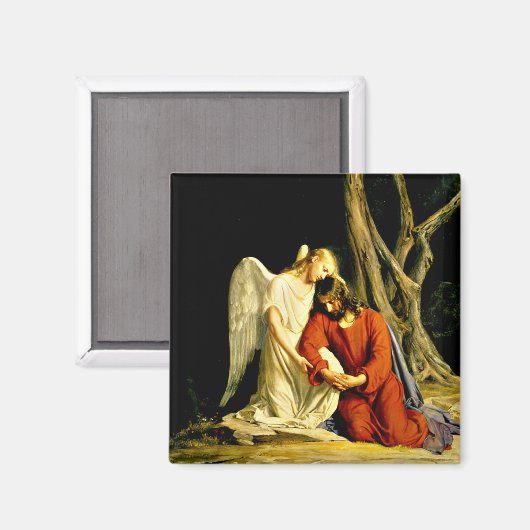Gethsemane - Kunstwerk von Carl Bloch Magnet (Vorderseite/Rückseite)