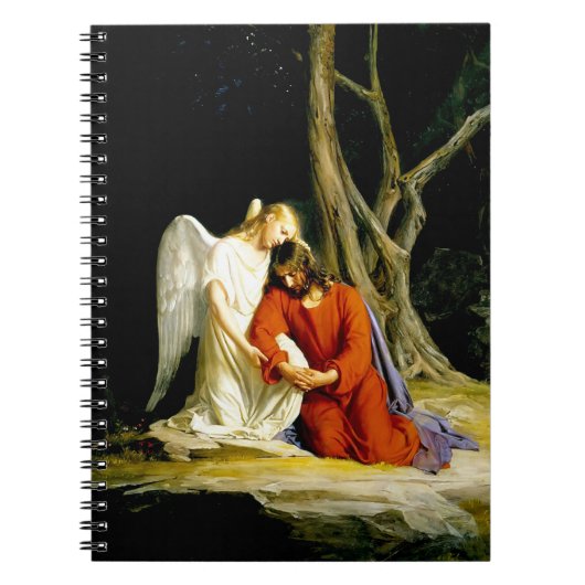 Gethsemane von Carl Bloch. Christliches Geschenk Notizblock (Vorderseite)