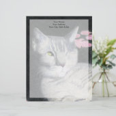 Getigelte Katze Briefbogen (Stehend Vorderseite)